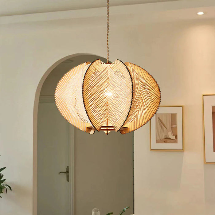 Artistic Wooden Irregular Pendant Light