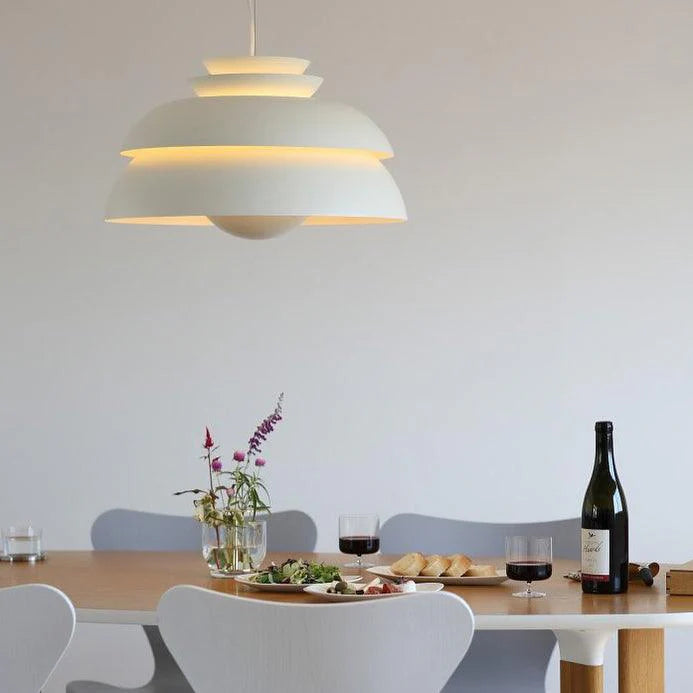 Stylish Sculptural Aluminum Pendant Light