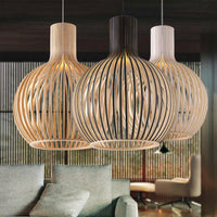 Glarefusion Vintage wooden Pendant Light