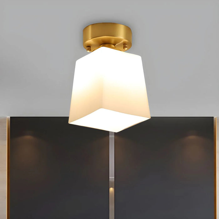 Moderne enkel korridor dekorativ glasloftslampe