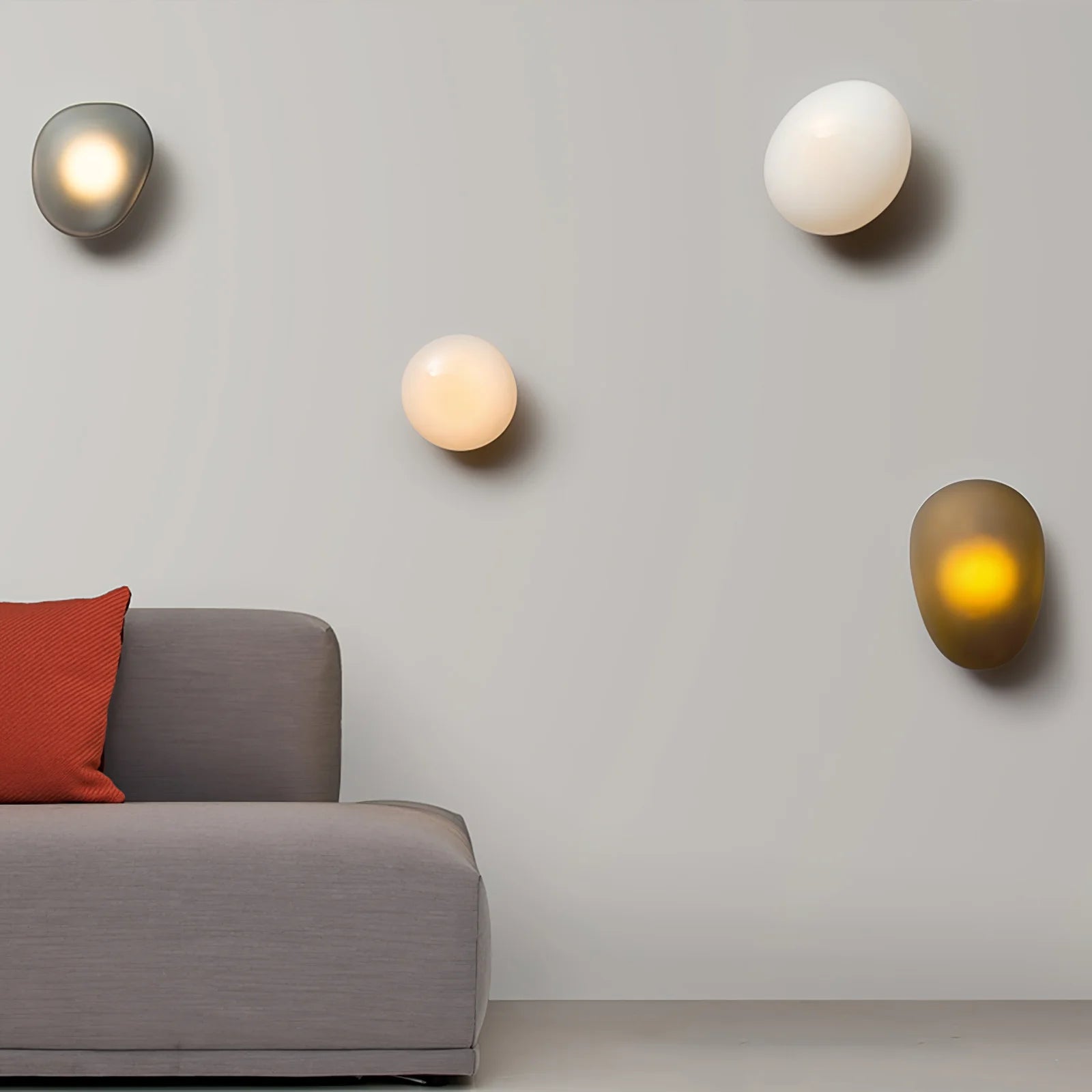 Lampada da parete a sfera luminosa