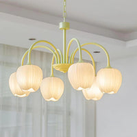 Lampadario di soggiorno minimalista moderno color crema