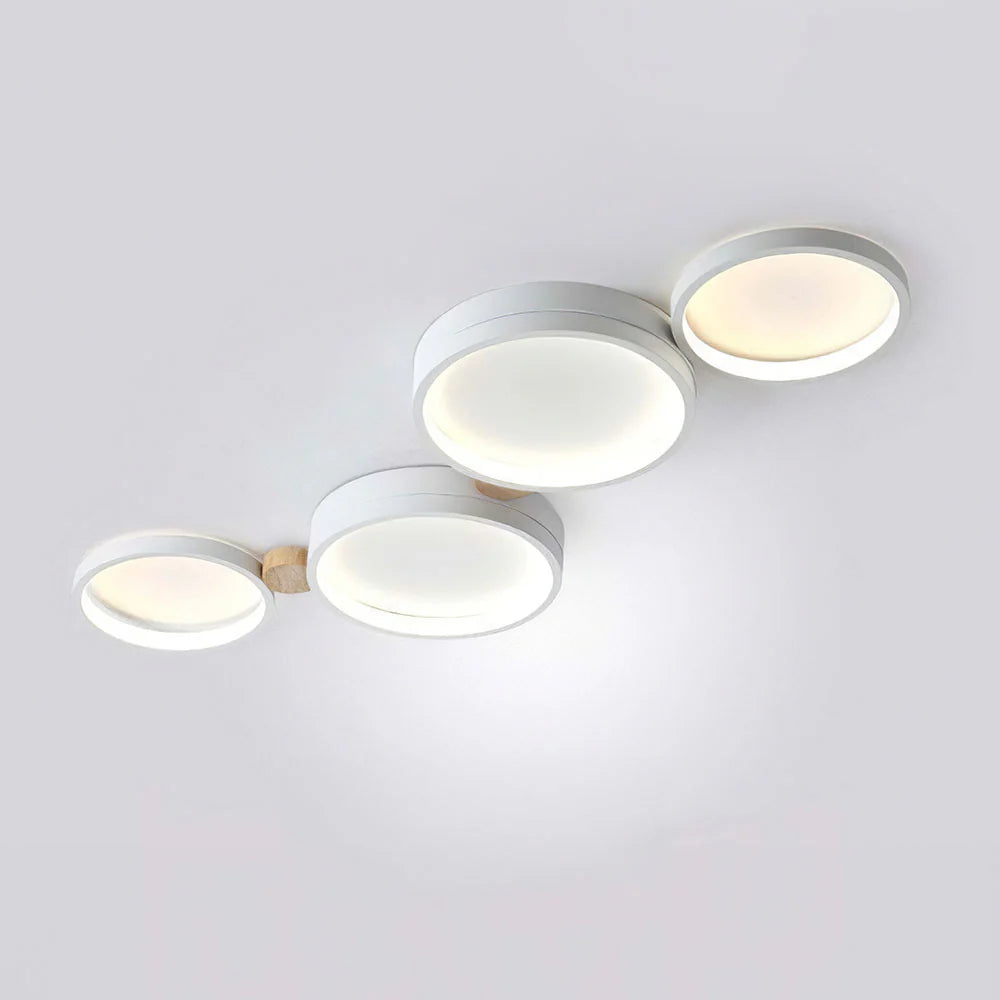 Plafonnier LED circulaire en fer artistique