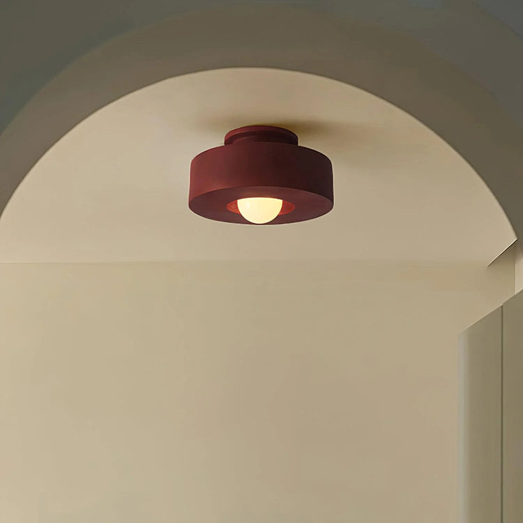 Contemporary Round Resin Ceiling Lamp