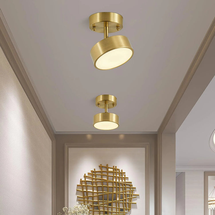 Elegant Disk Kobber Loftslampe