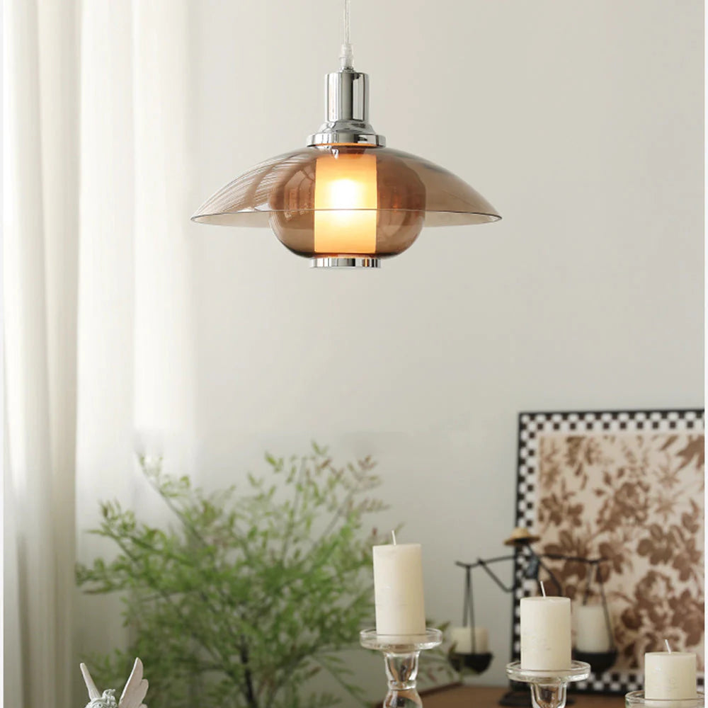 Modern Clear Glass Pendant Light