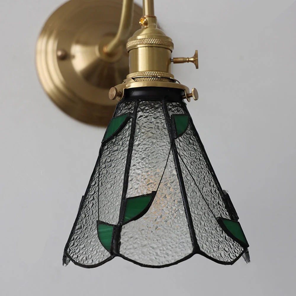 Lampada da parete Tiffany in stile Art Nouveau