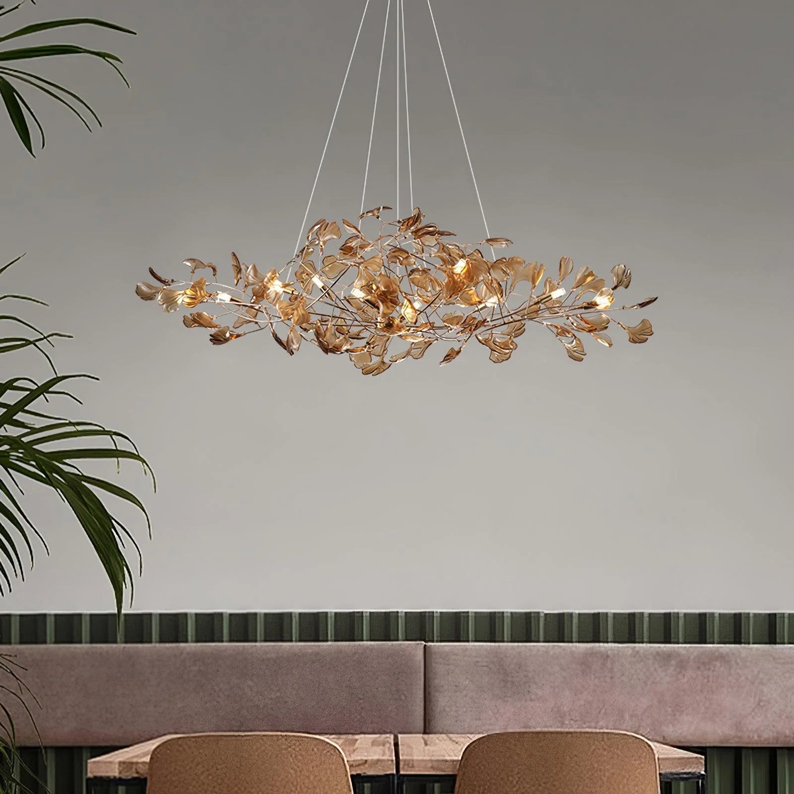 Lampadario in acrilico Auraleaf