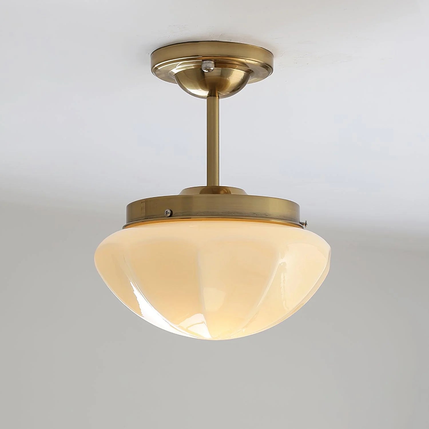 Elegant Sleek Dome Glass Ceiling Lamp