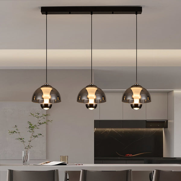 Nordic 3 Heads Glas køkken pendel