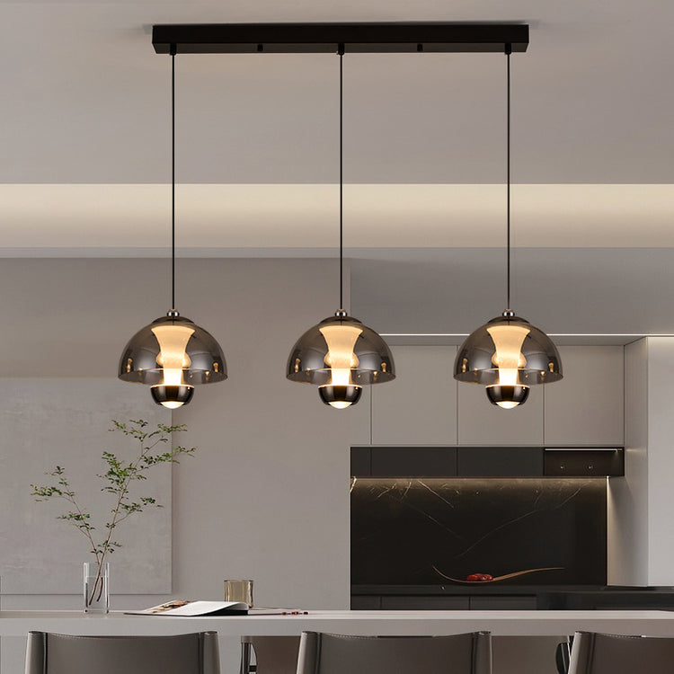 Nordic 3 Heads Glas køkken pendel