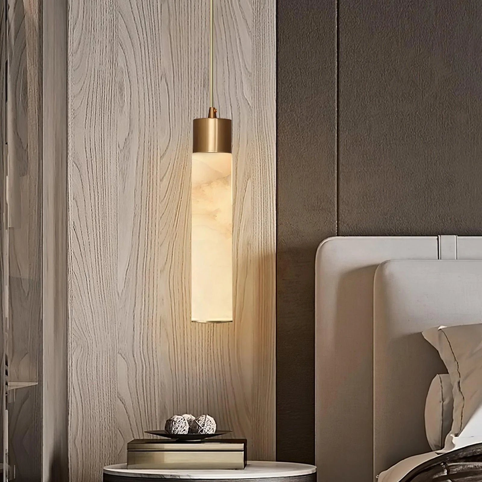 Lampada a sospensione Sol in ottone