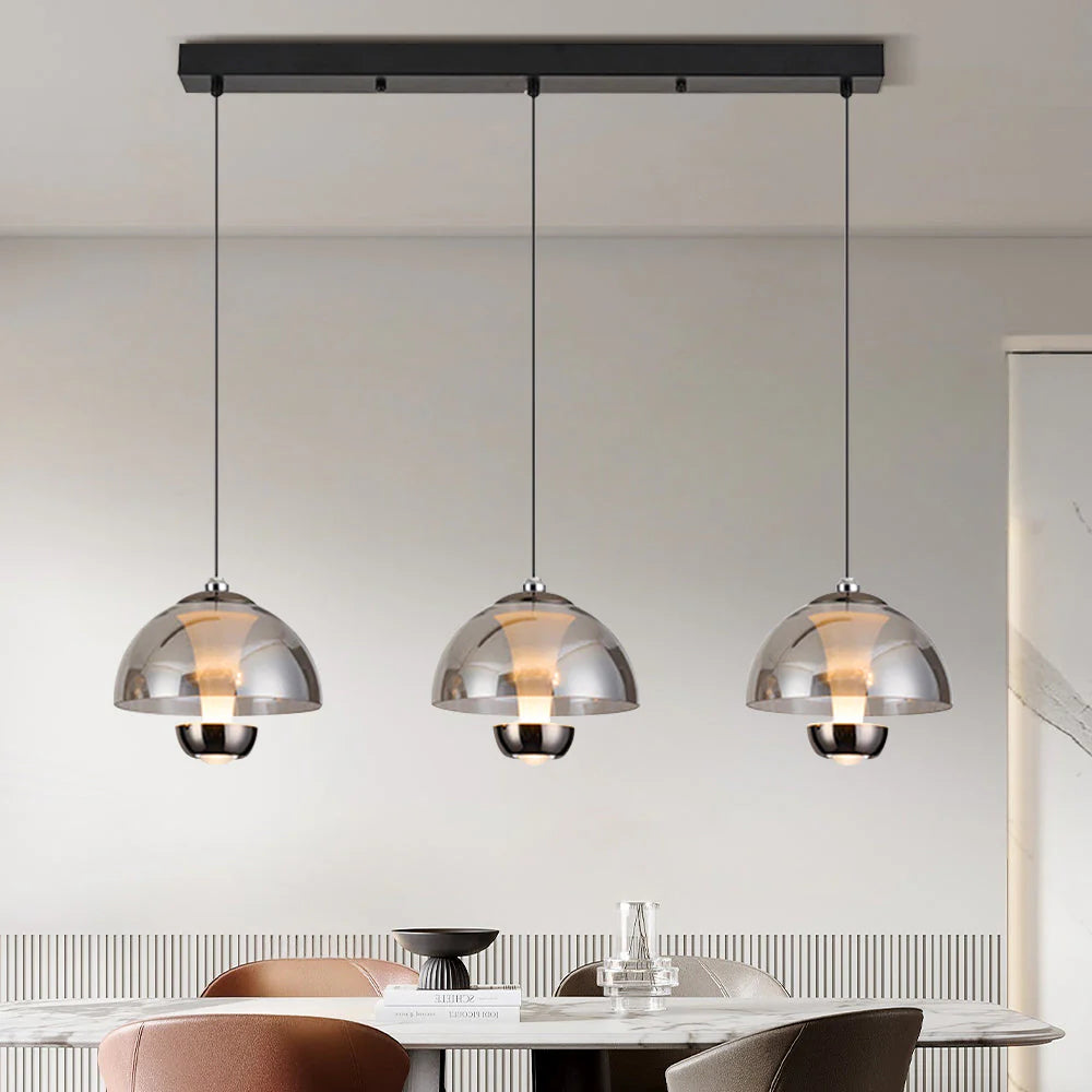 Nordic 3 Heads Glass Kitchen pendel Light
