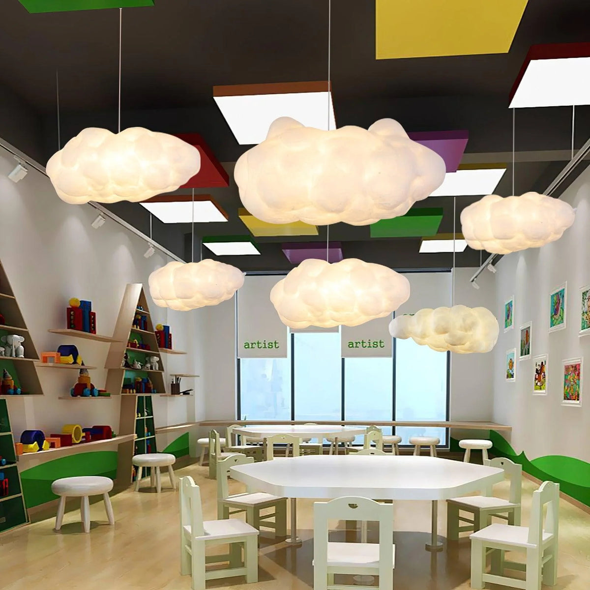 Modern Creative Cloud-Shaped Ceiling Lamp