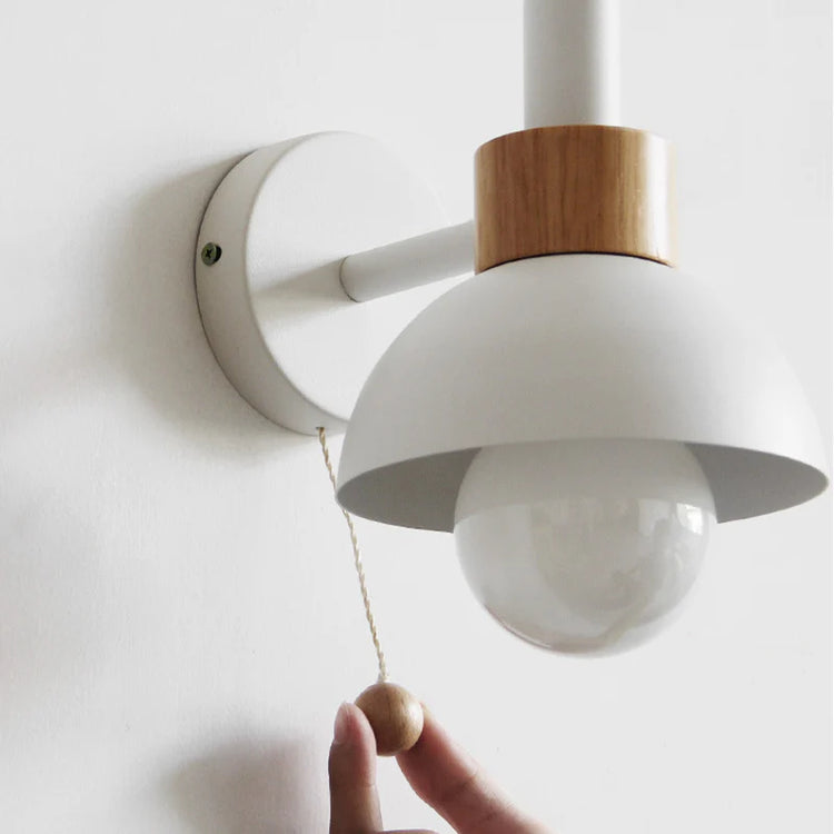 Trendy væglampe i rund jern