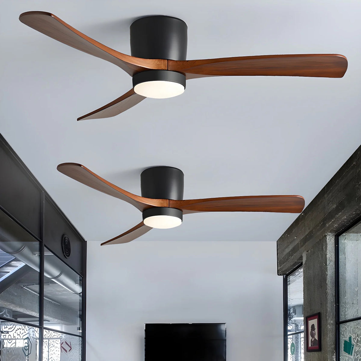 WoodAura Modern Ceiling Fan Light
