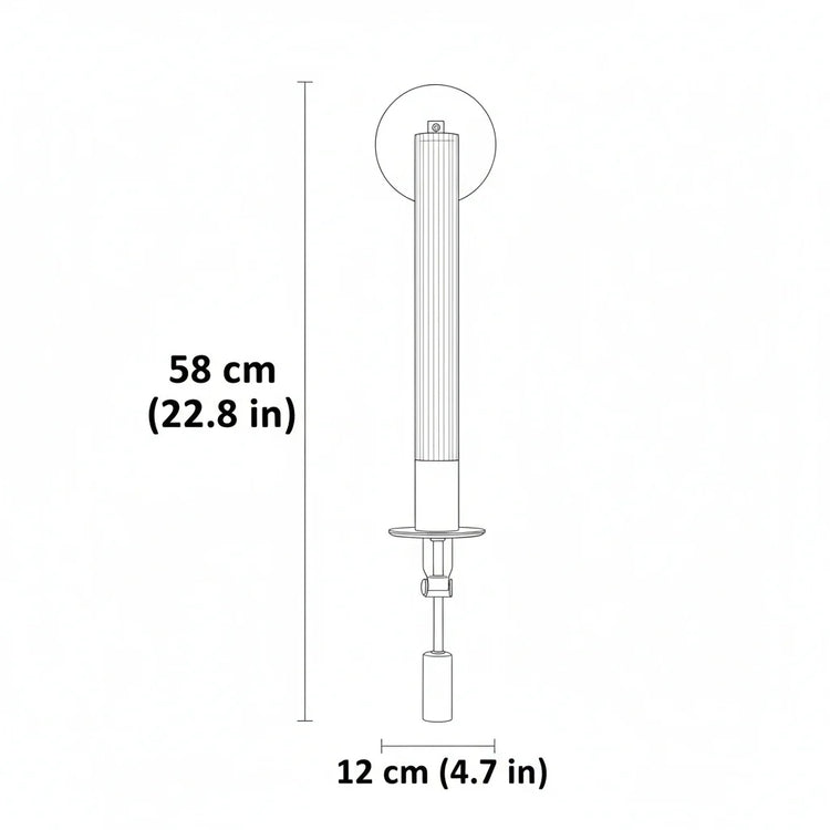 Modern Gold Metal Wall Light