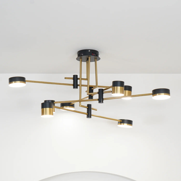 Konceptuel Spider Linear-Metal lysekrone