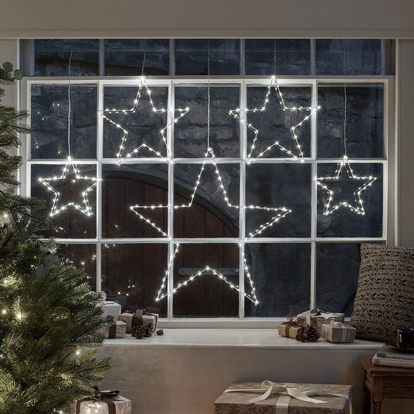LED Dual-Colour Osby Star-Shaped Curtain Lights