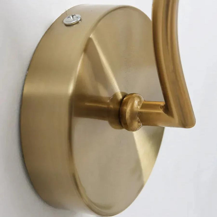 Farvet vandmelon glas væglampe