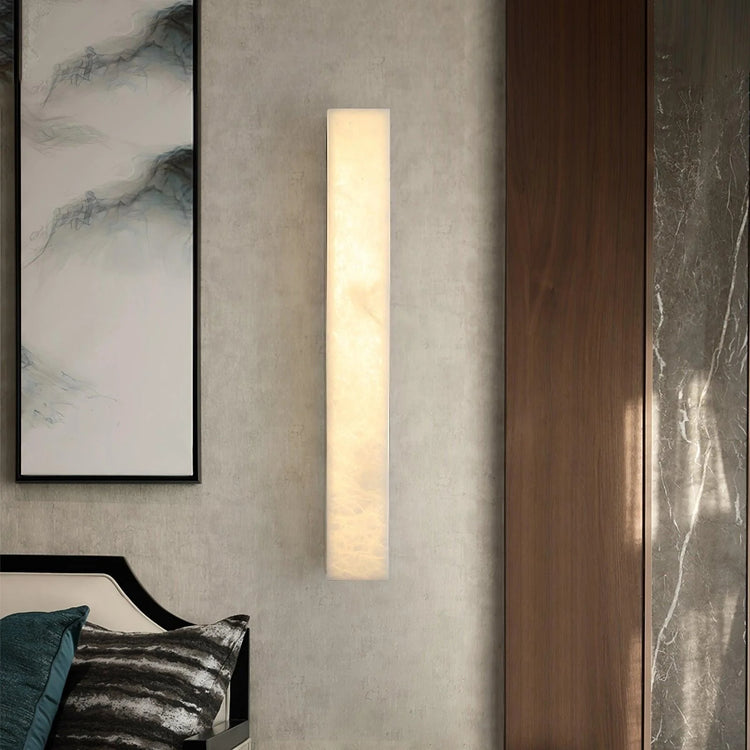 Stylish Narrow Vertical Marble Wall Light