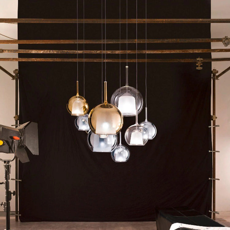 Minimalist Spherical Glass Pendant Light