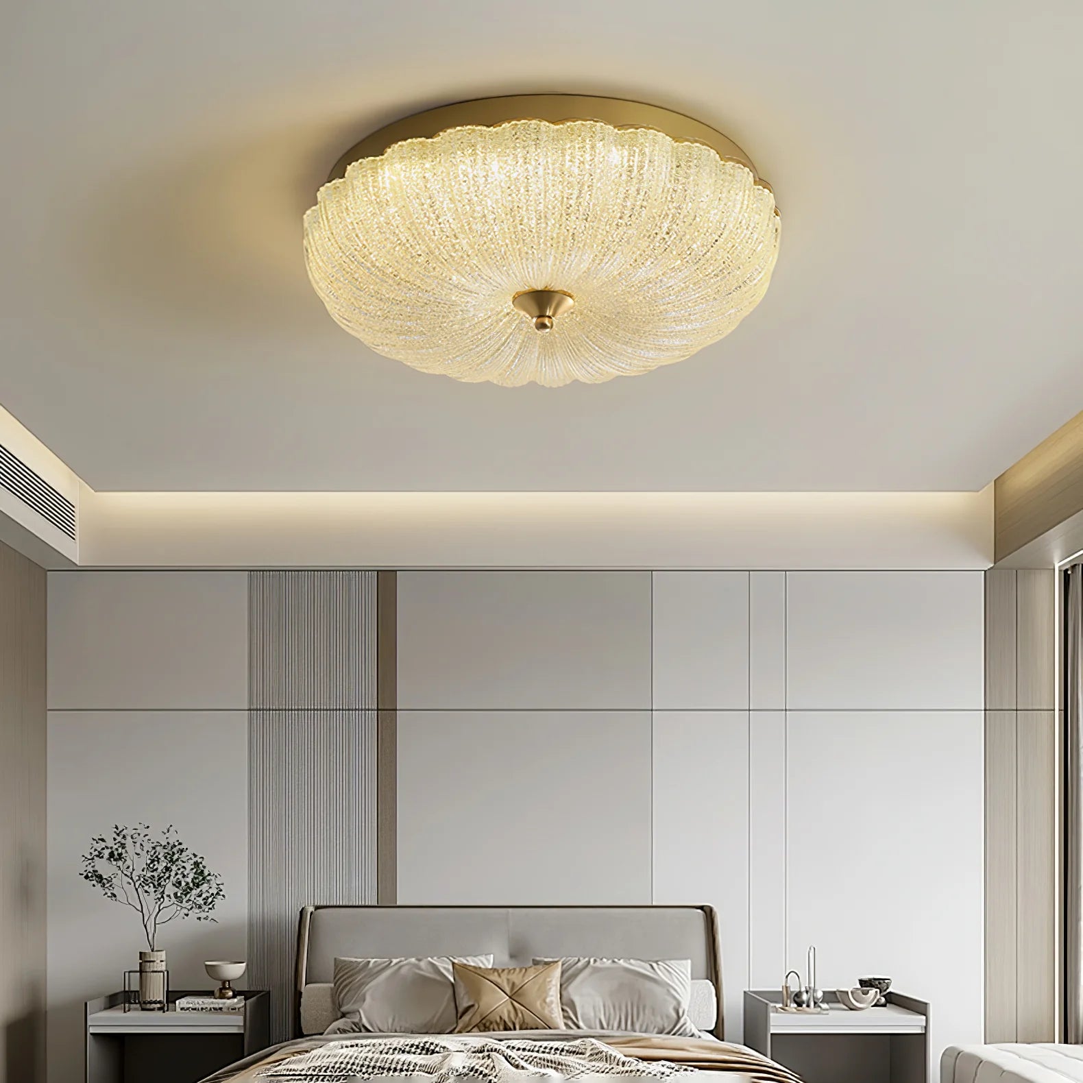 Stylish Round Glass Ceiling Light