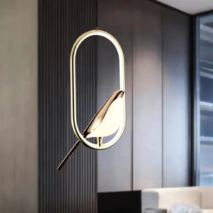 Modern Chic Golden Bird Pendant Light
