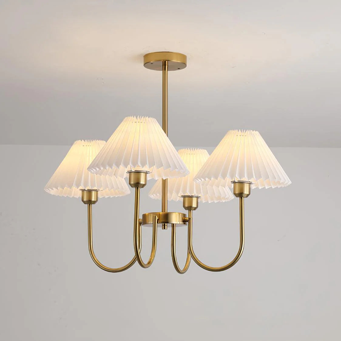 Lampadario plissettato Aurelle