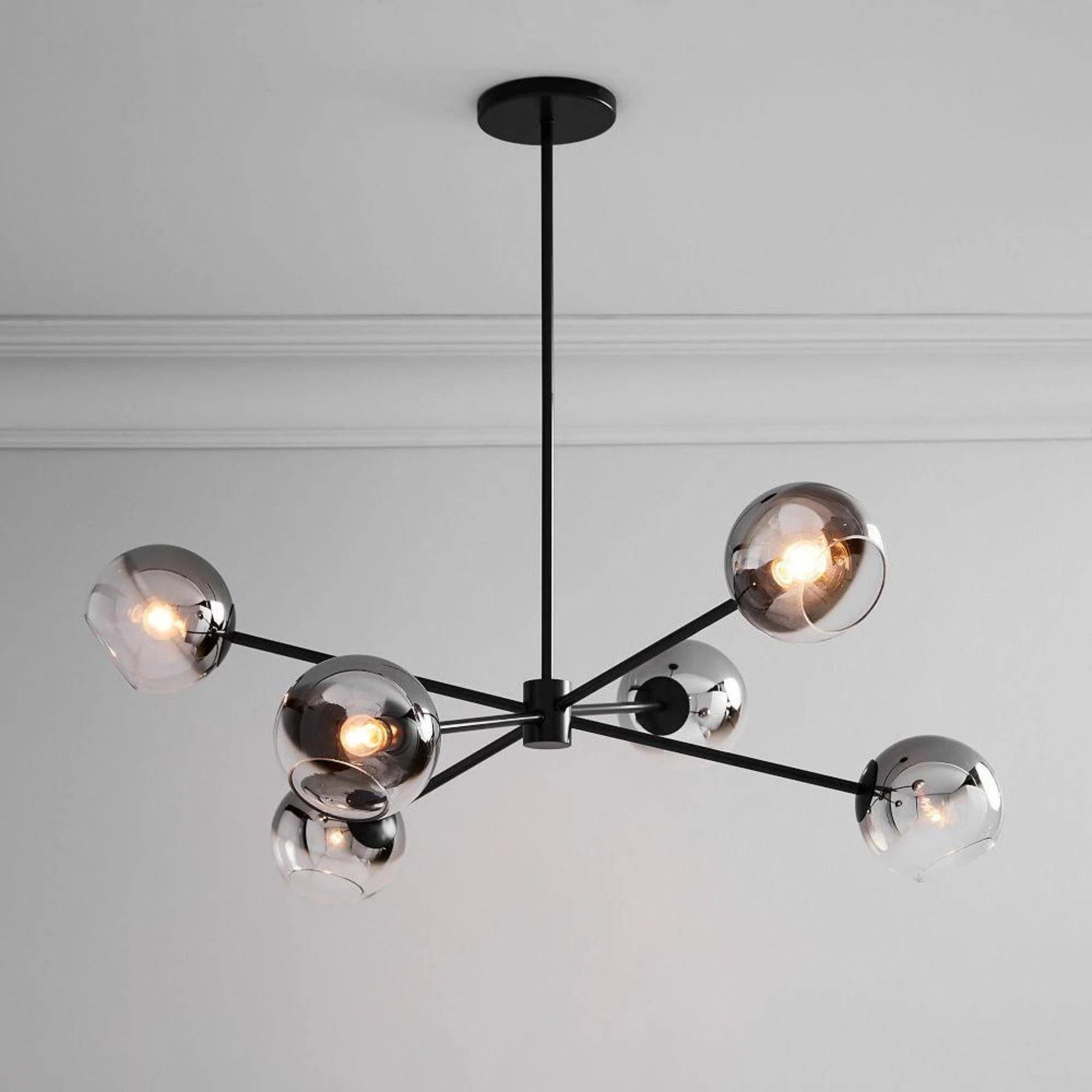 Modern Axis Glass Chandelier
