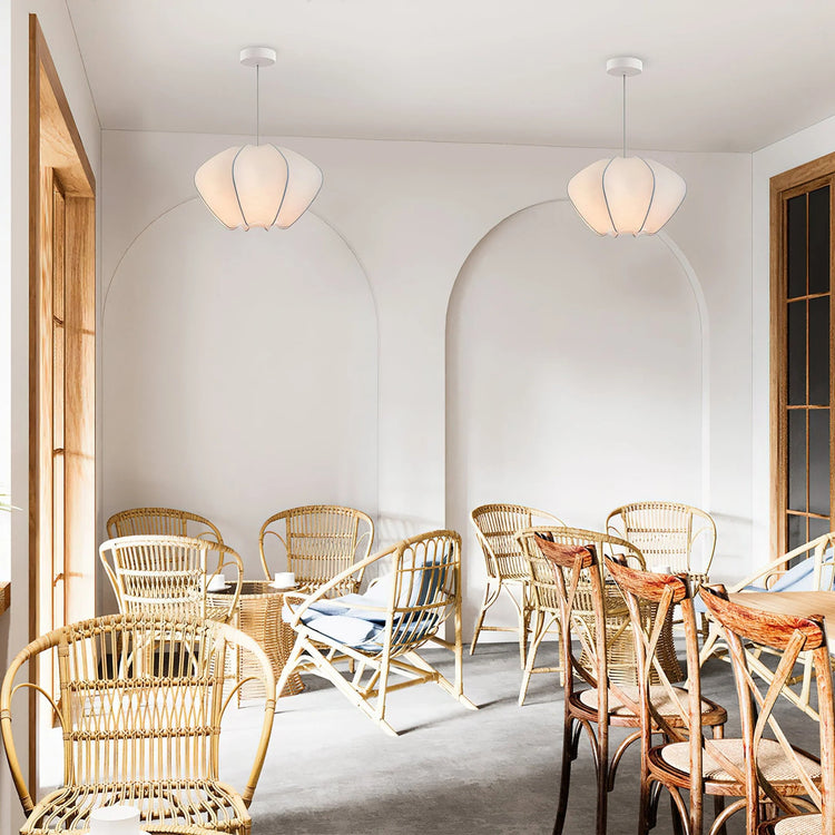 Modern Irregular Silk Pendant Light