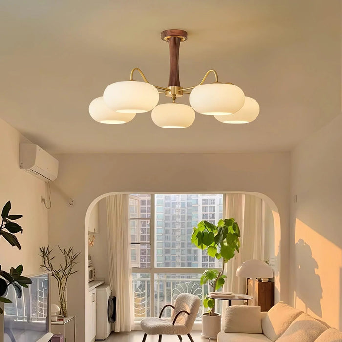 Golden Persimmon Chandelier