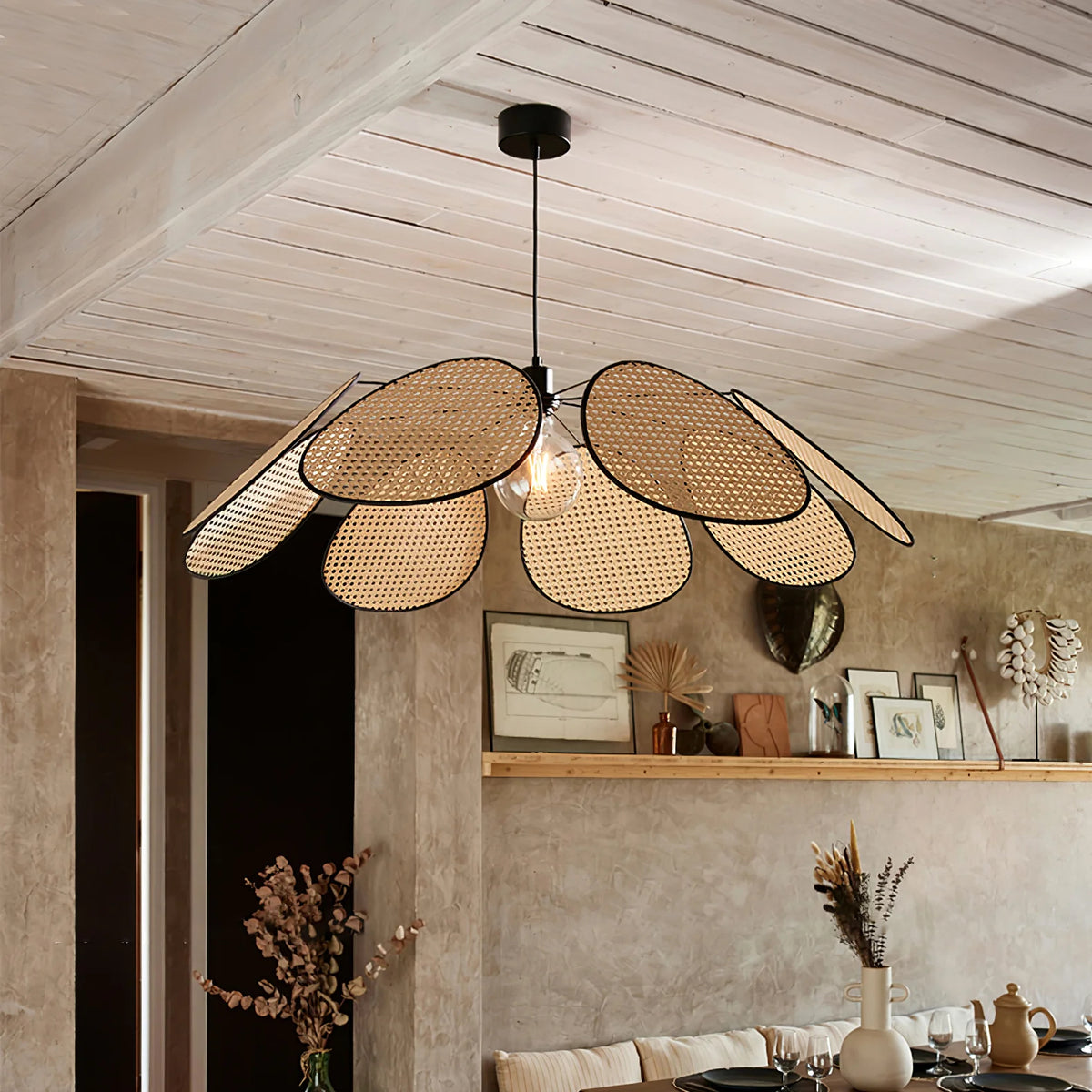 Woven Flower Pendant Lamp