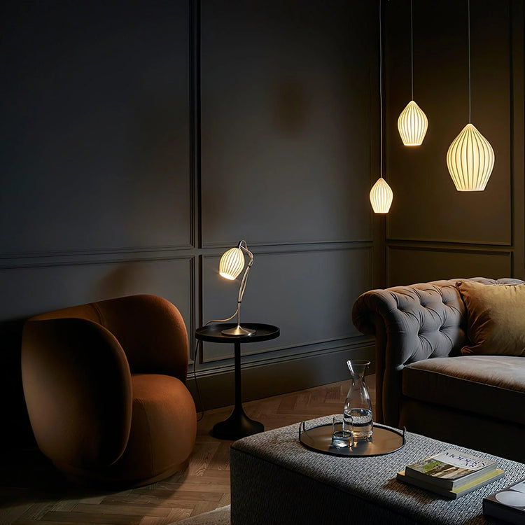 Trendy afrundet oval keramisk pendel