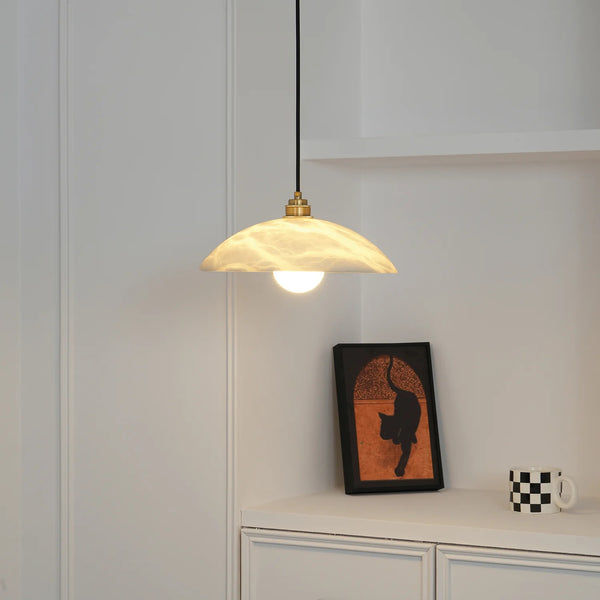 Lunaria Alabaster Pendant