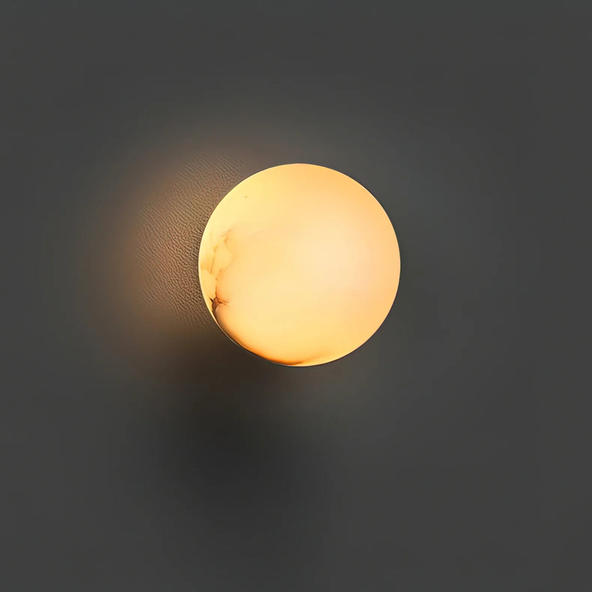 Alabaster Globe Wall Light