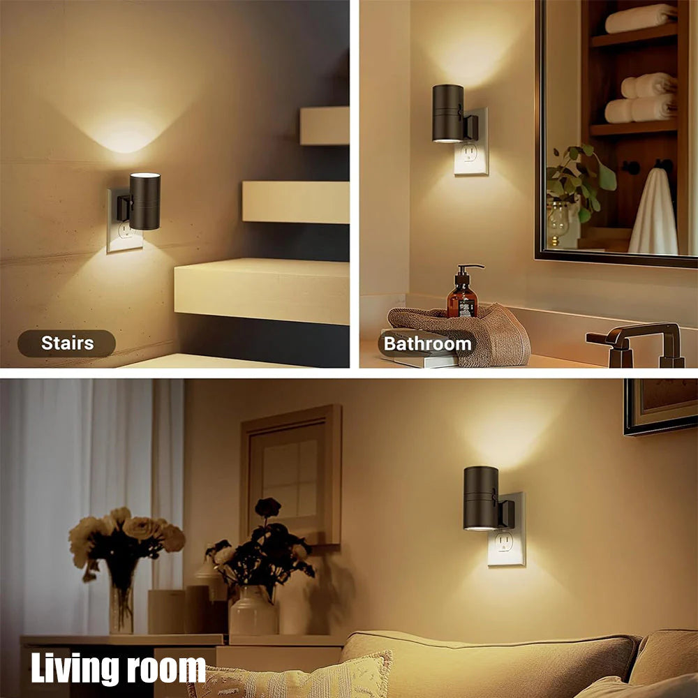 Modern Versatile Black Socket Wall Light