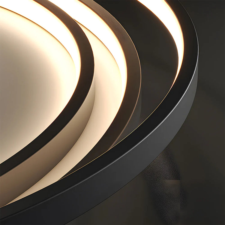 Moderne runde jern kunst loftslampe