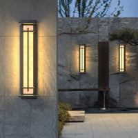 Luce da parete esterna urbana quadrata