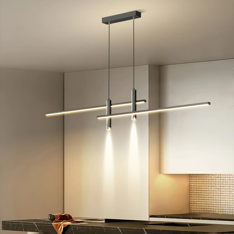 Modern Horizontal Bar Silicone Pendant Light