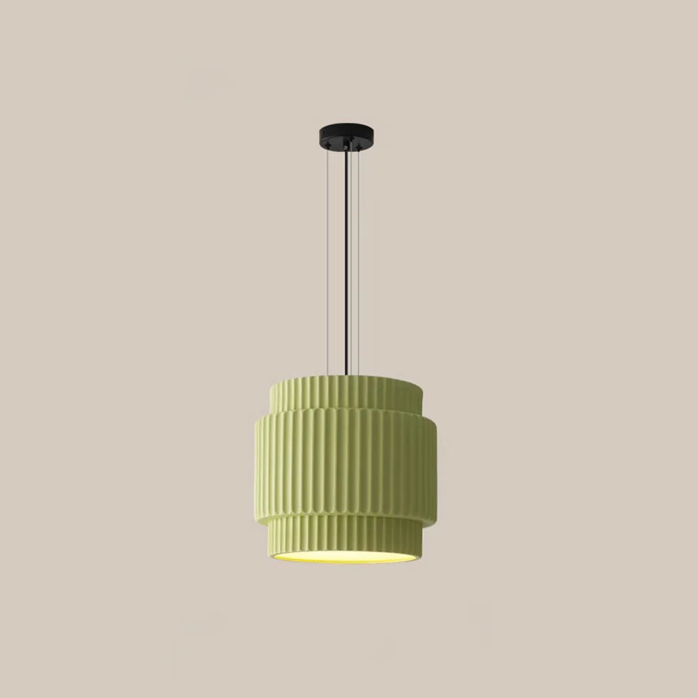 Suspension Bauhaus ronde moderne en résine