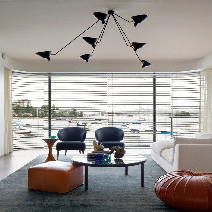 Stilfuld Celestial Curve Metal Loftslampe