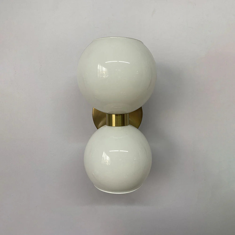 Twin Sphere Contemporary Wall Light