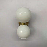 Twin Sphere Contemporary Wall Light