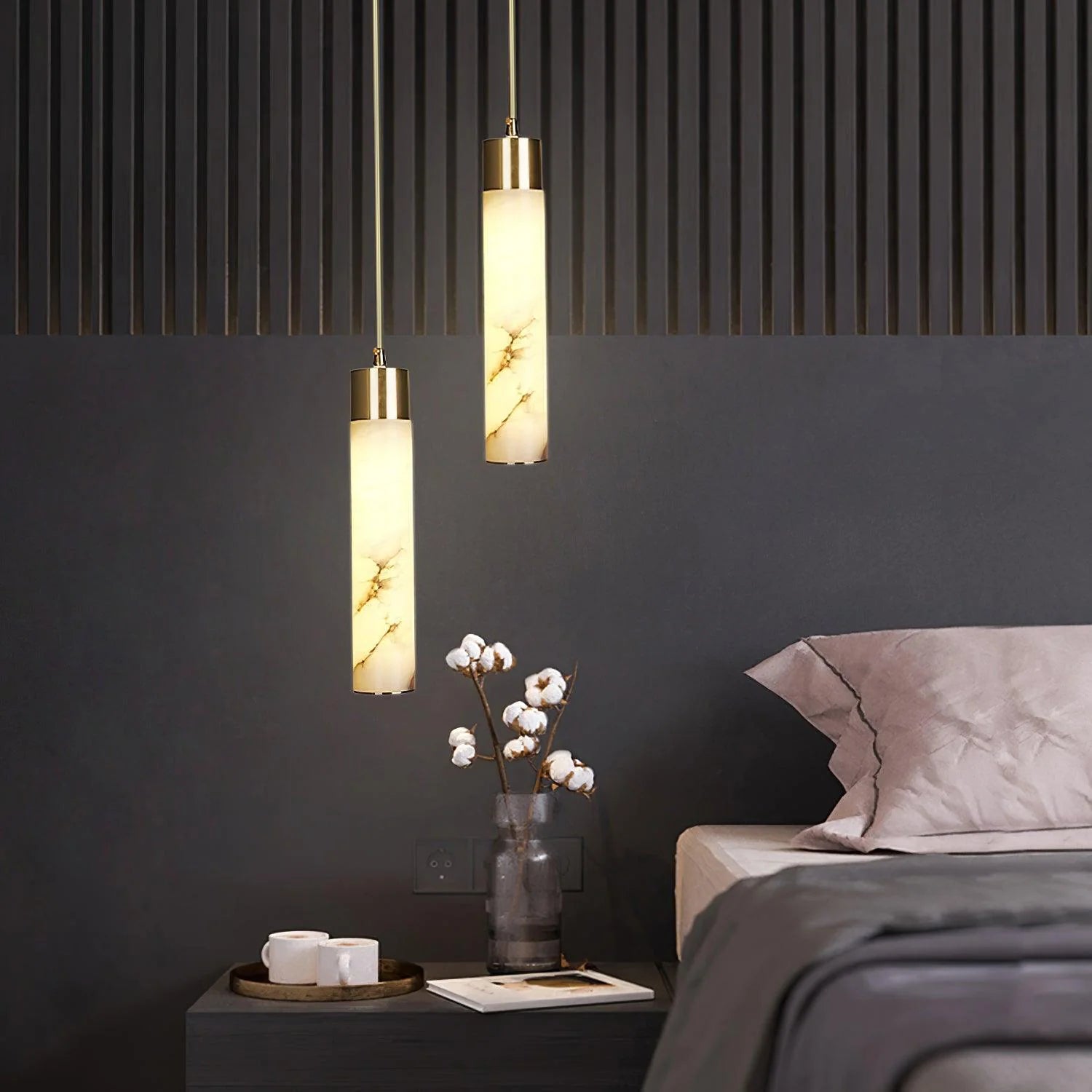 Lampada a sospensione Sol in ottone