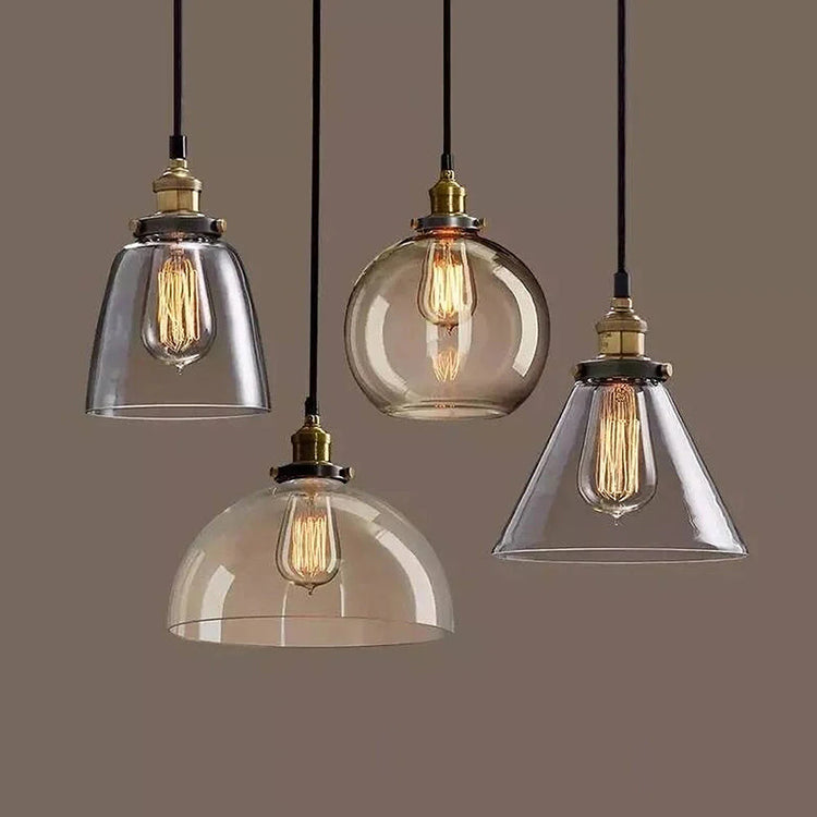 Scandinavian Transparent Glass Pendant Light