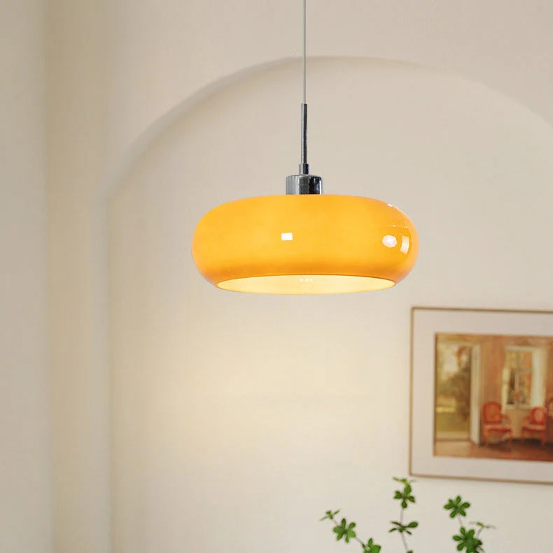 Lampada a sospensione rotonda in vetro alla moda