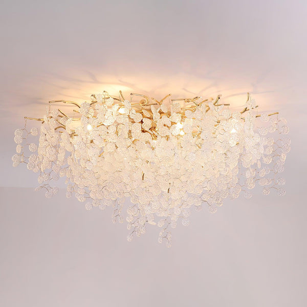 Elegant Blooming Glass Ceiling Light