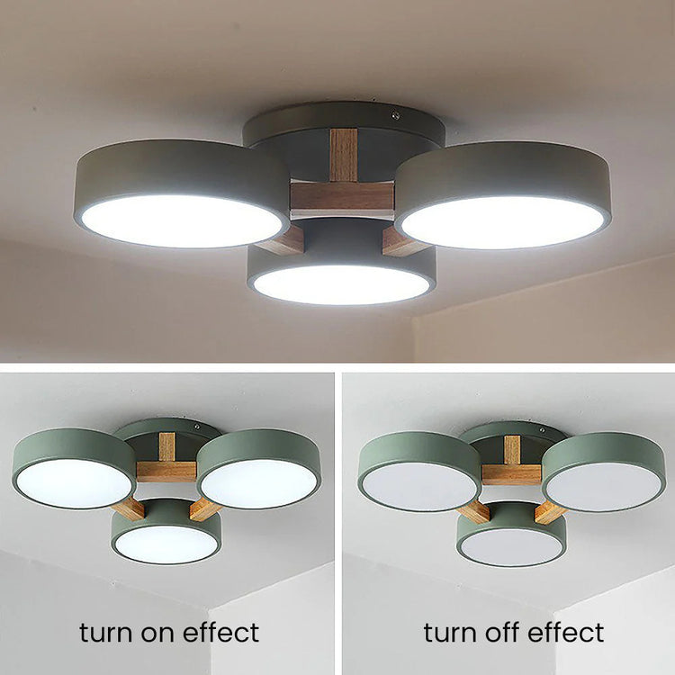 Moderne rund akryl loftslampe