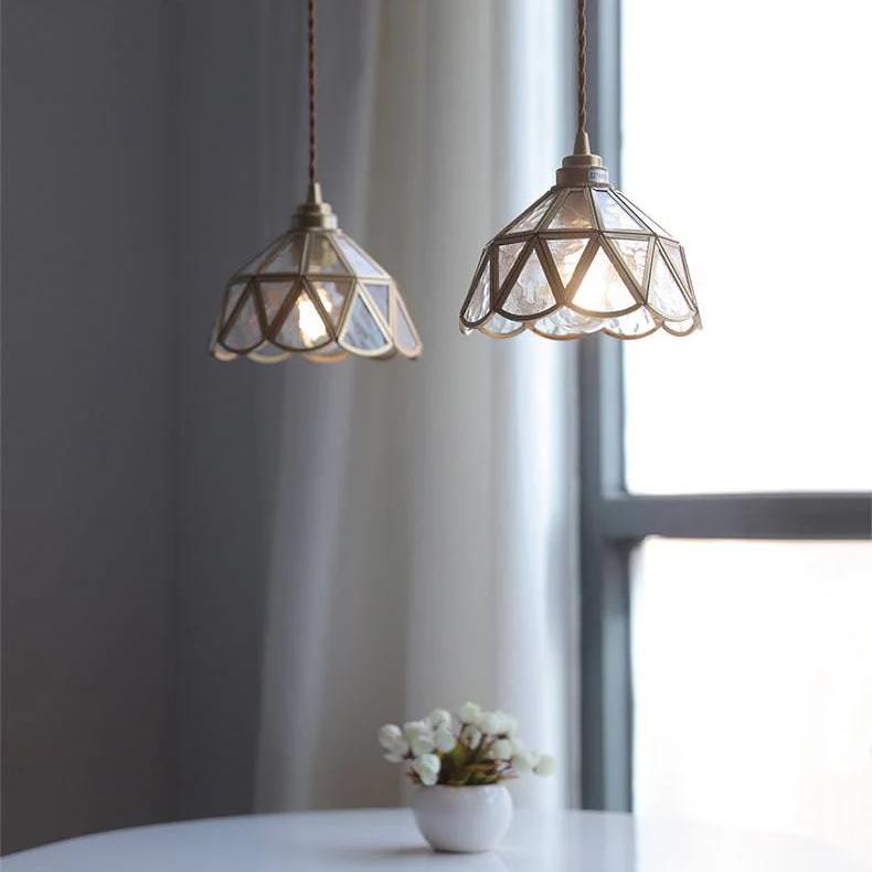 Nordic Style Vintage Brass Pendant Light
